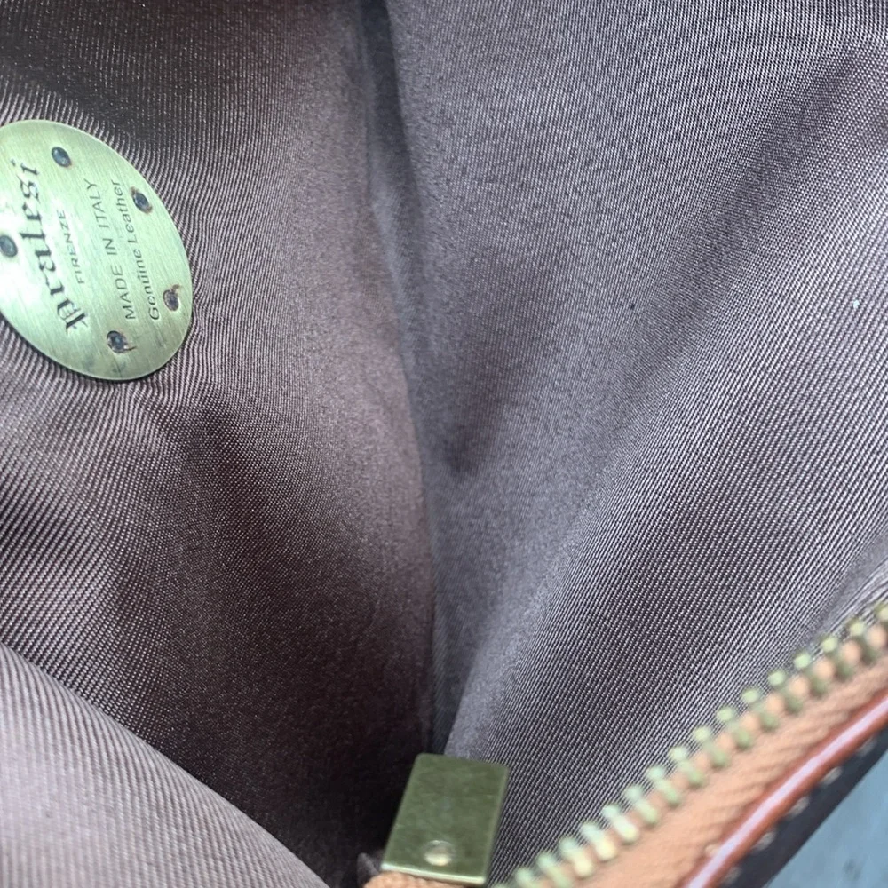 PRATESI FIRENZE Clutch Purse Genuine Leather Made in Italy - Picture 7 of 10